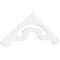 Ekena Millwork Pitch Northwest Architectural Grade PVC Gable Pediment, 72"W x 24"H x 1"P (8/12) GPP072X024X100NOR - alternate 1